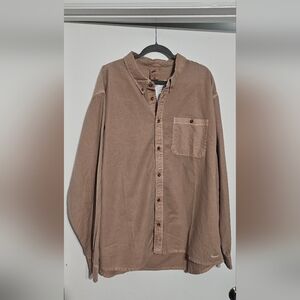 Nike Life Button Down LS Oxford Shirt Hemp HJ7270-002 NWT Men 2XL Or 3XL